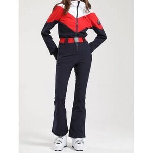 Women's Red and Black Ski Jacket